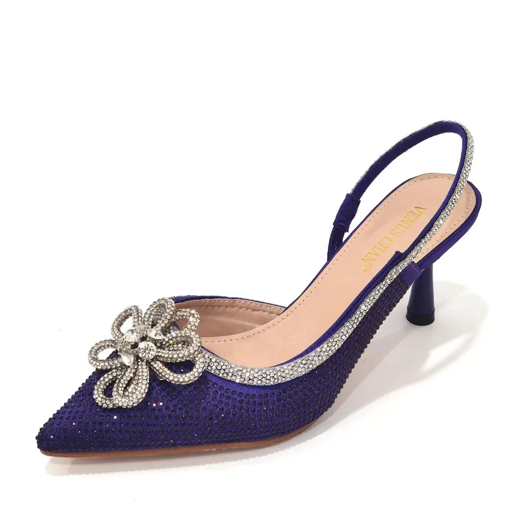 Neue spitze Damenschuhe und Sandalen, luxuriöse Designer-Sandalen mit hohen Absätzen für Hochzeiten, nigerianische Damenschuhe für Partys – Detail 25