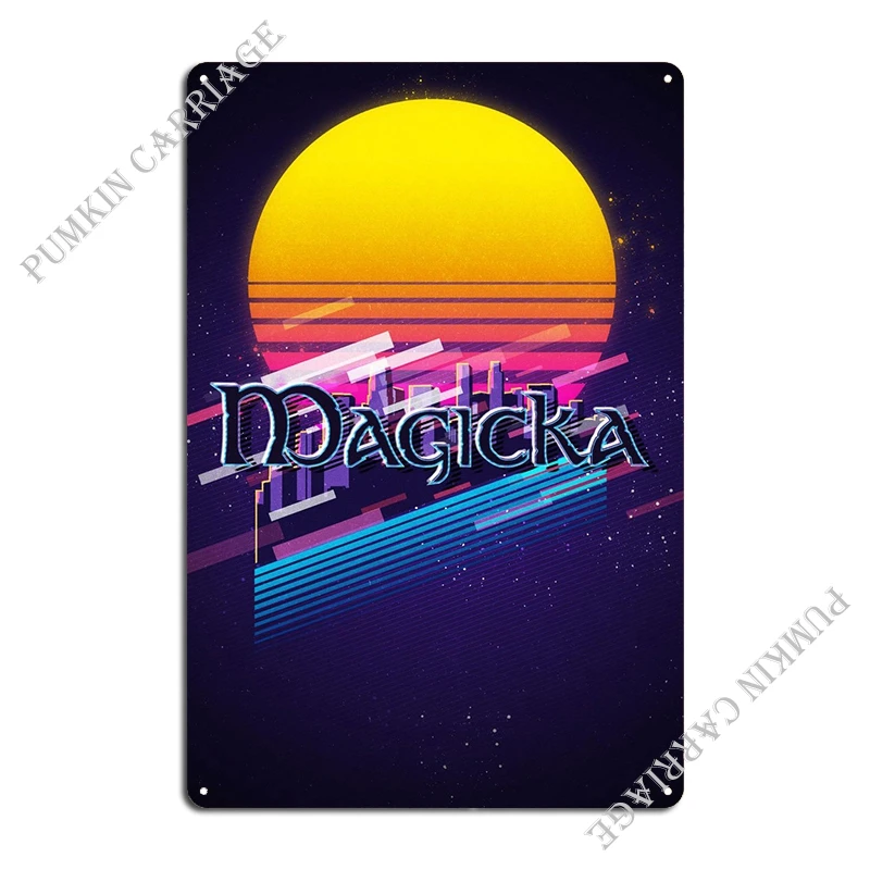 Magicka Metall Plaque Wand-dekor Wand Decor Wandbild Wohnzimmer Zinn Zeichen Poster