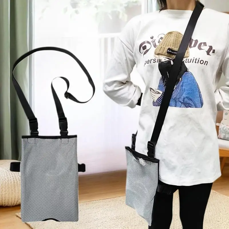 Large Capacity Urine Bag Holder Patient Urinal Bag Elder Drainage Bag Catheter Holder Breathable Mesh Urine Collection Bag