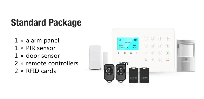 Professional Wireless Home Office Security System Remote Control Intelligent LED Display Voice Prompt House Business GSM Alarm