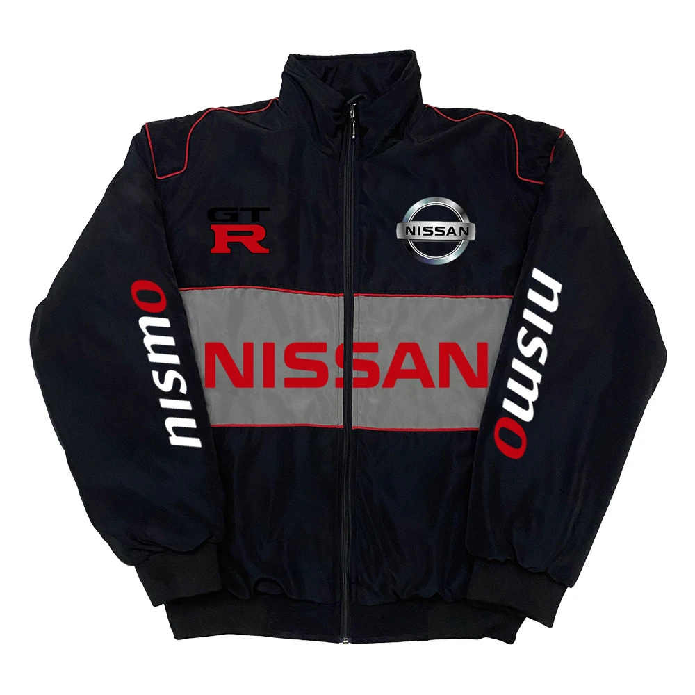 Hot selling Nissan racing thick jacket, 2025 new 3D Nissan printed