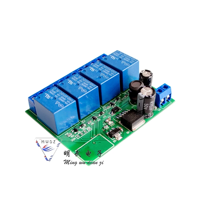 Bluetooth 4 Switch 4-way Relay Mobile Phone Wireless Remote Control IoT Community ZLRC04