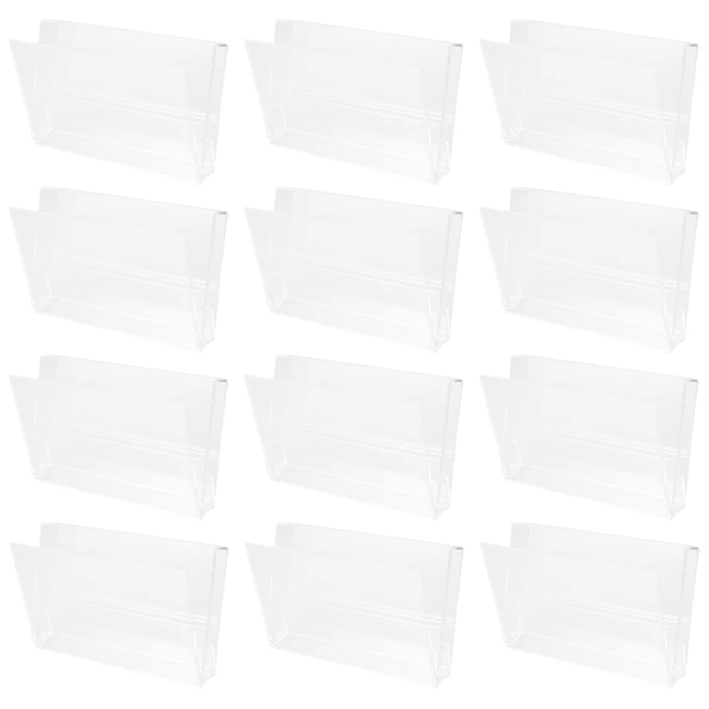 

12pcs Cassette Tape Storage Box Clear Holder Organizer Audio Cases Blank Note Retro Design Plastic Boxes