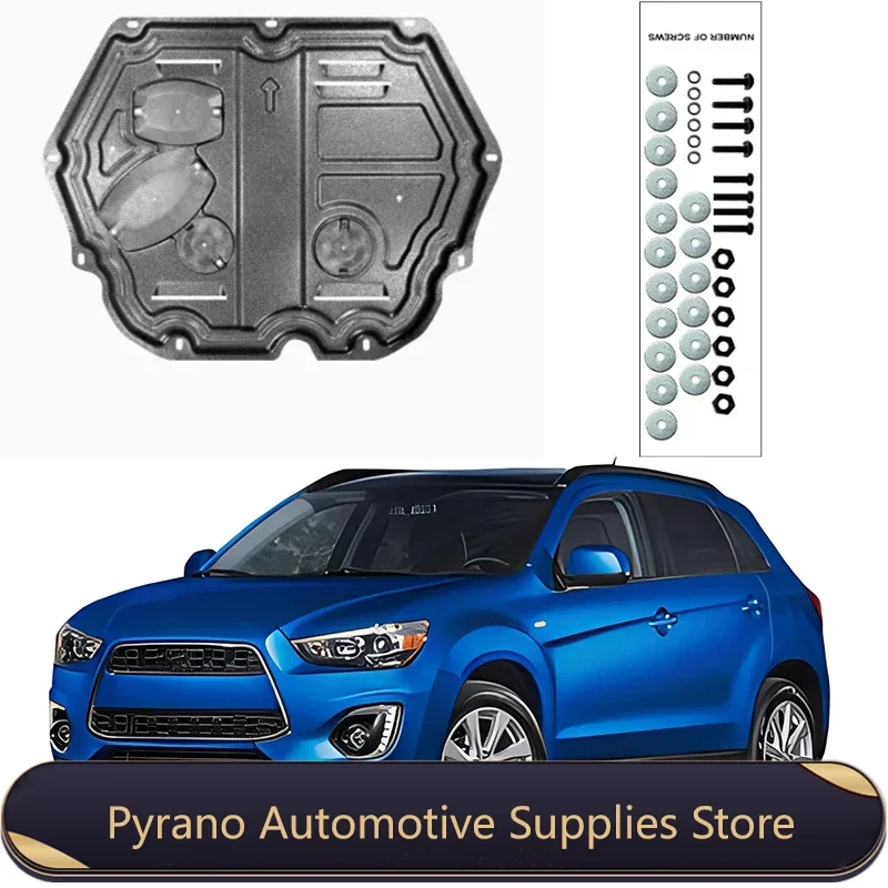 

Защитная накладка на двигатель, брызговик, защита от грязи для Mitsubishi ASX RVR 2015-2023, черная