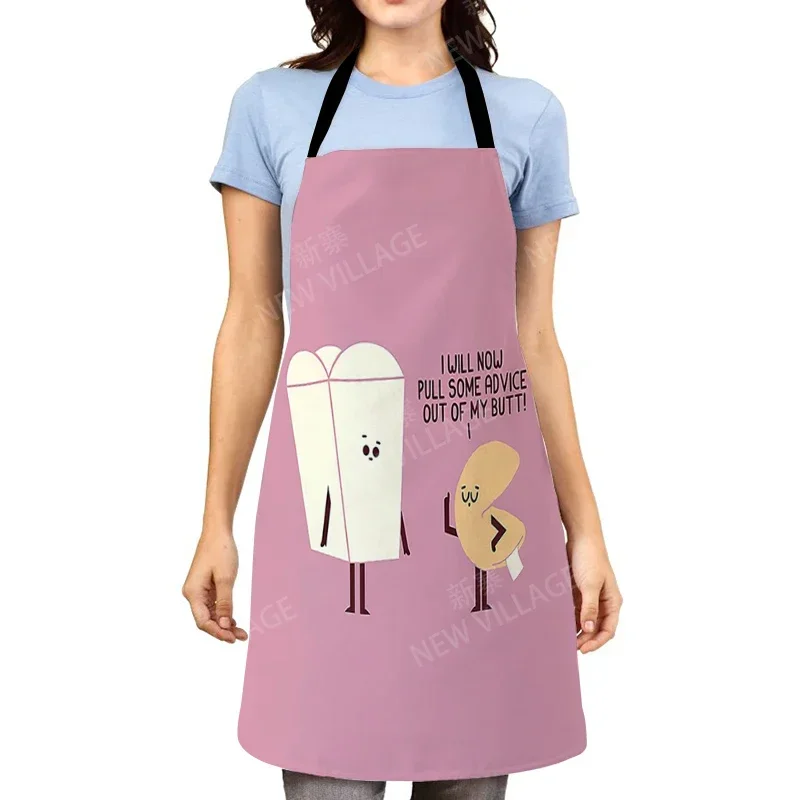 Cartoon Aesthetic Women kitchen apron kids original Children Waterproof girl princess waiter work apron oil proof kawaii cute