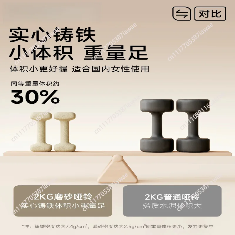 Square Dumbbell Solid Cast Iron Household Suit Dumbbell Pair of Men's Strength Training Muscle Building