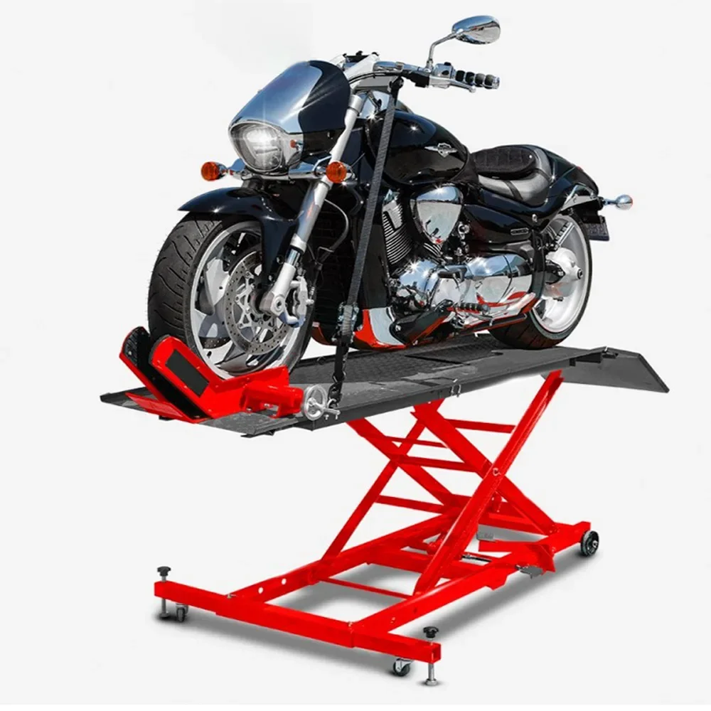 Motorcycle Pneumatic Lift Large Row Pedal Repair Hydraulic Lift Maintenance Equipment Platform Lift Table