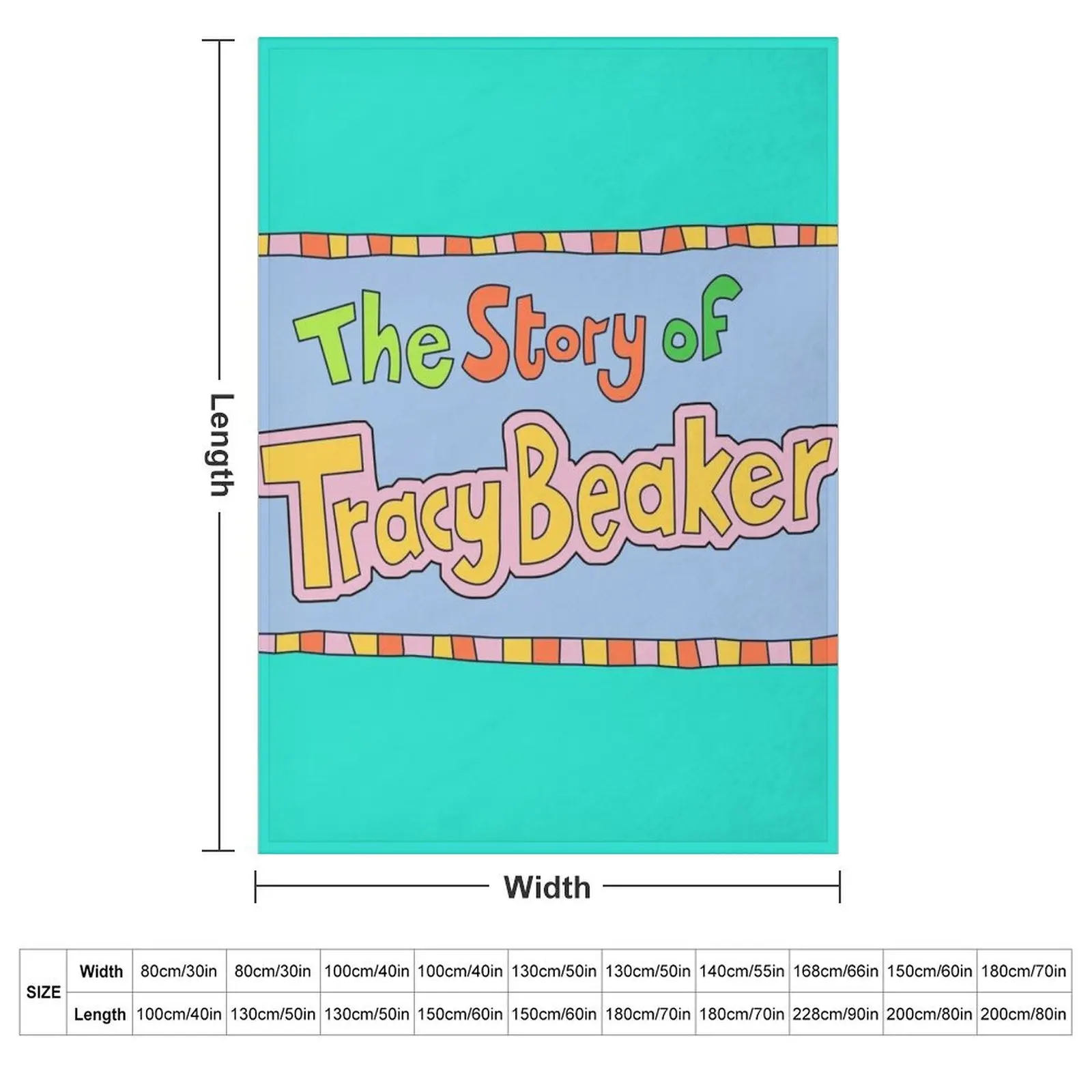 UK retro 90's cbbc the story of tracy beaker design Throw Blanket warm winter Thin for babies Blankets