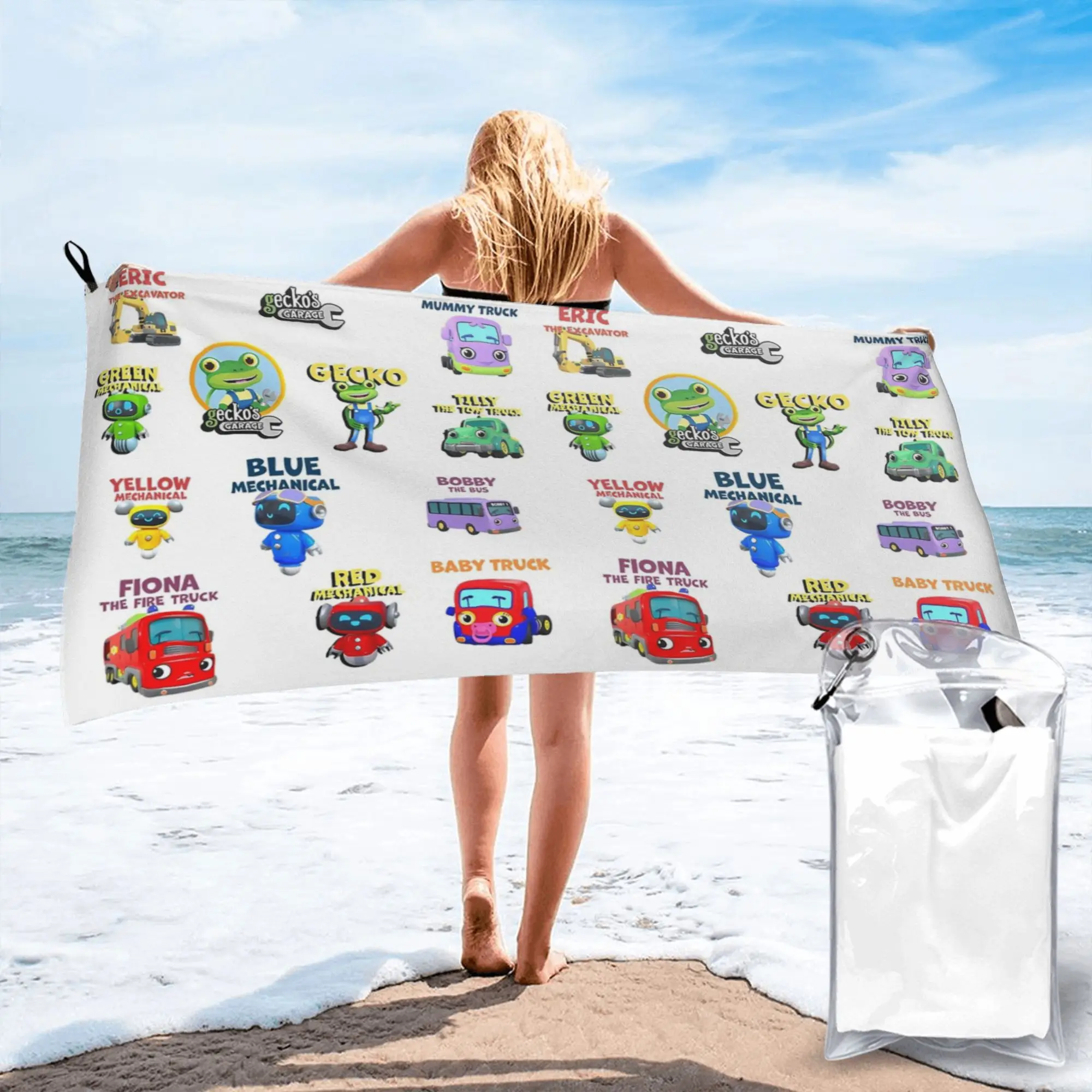 Garage Geckos Pack 13 Gecko For Garage Geckos Beach Towel Soft Microfiber Quick Dry Absorbent Quick Towels For Pool