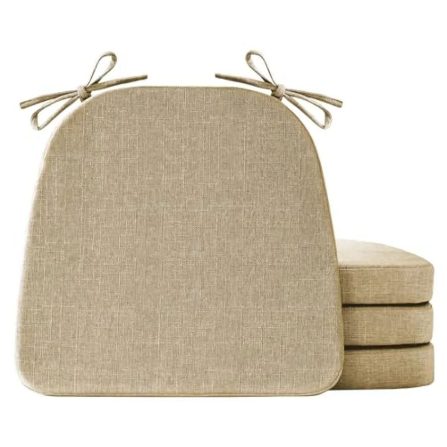 

Накладки на стулья для обеденных стульев, набор из 4 штук, нескользящие, для кухонных стульев, 7x6x2 дюйма, для использования в помещении, с креплениями D-образной формы