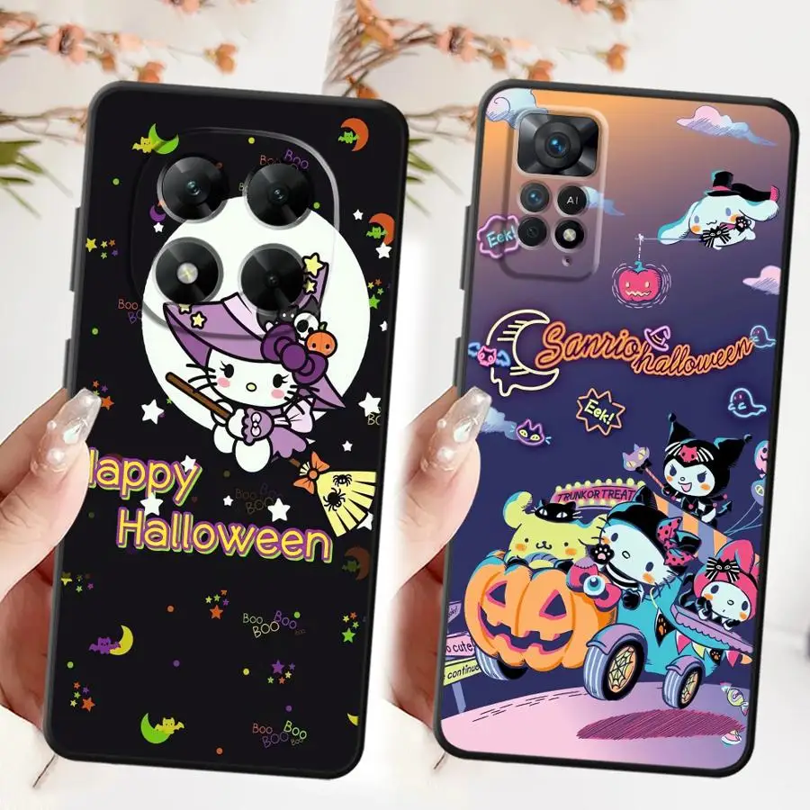 Custodia Sanrio di Halloween per Xiaomi Redmi Note 10 9 8 Pro 12S 9s 10S 11 13 12 Pro Plus 11S Cover posteriore morbida per telefono