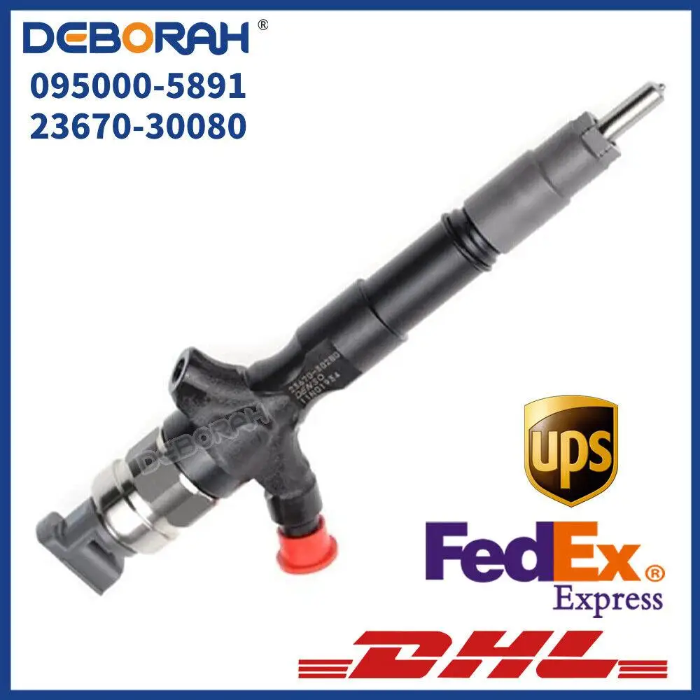 095000-5891 Diesel Fuel Injector 23670-30080 For Toyota Land Cruiser 1KD-FTV