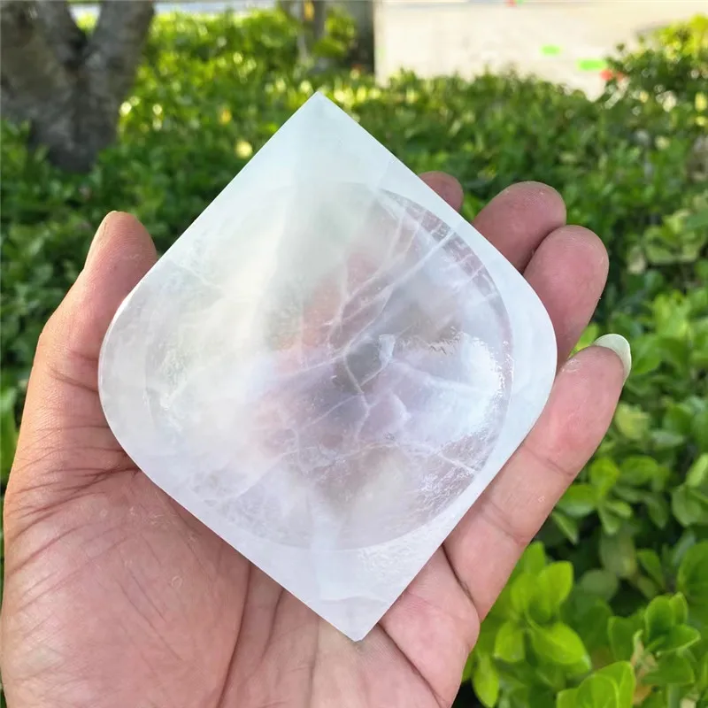 

Natural Selenite Bowl Plate Rough Carved Quartz Crystal Grid Fengshui Quartz Mineral Chakra For Home Decor Healing Gift