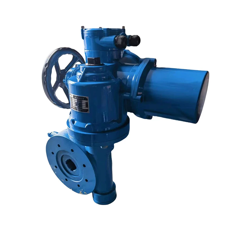 Quarter Turn on Off Electric Valve Actuator with Gearbox IP67 in Petroleum Industry