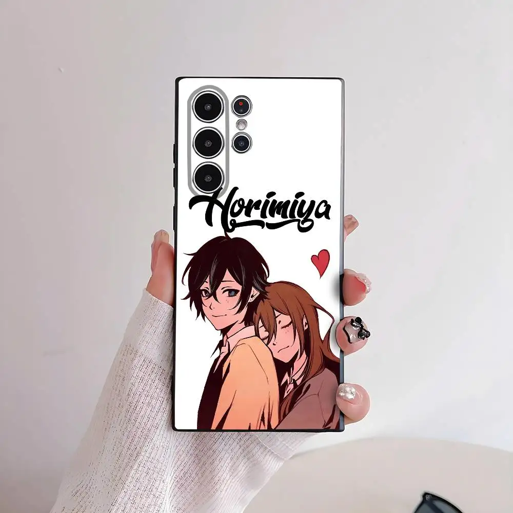 

Anime H-Horimiya Phone Case For Samsung Galaxy S25 S24 S22 S23 Ultra S21 S20 Plus 5G Anti-fall ConvenientFrosted Soft Case