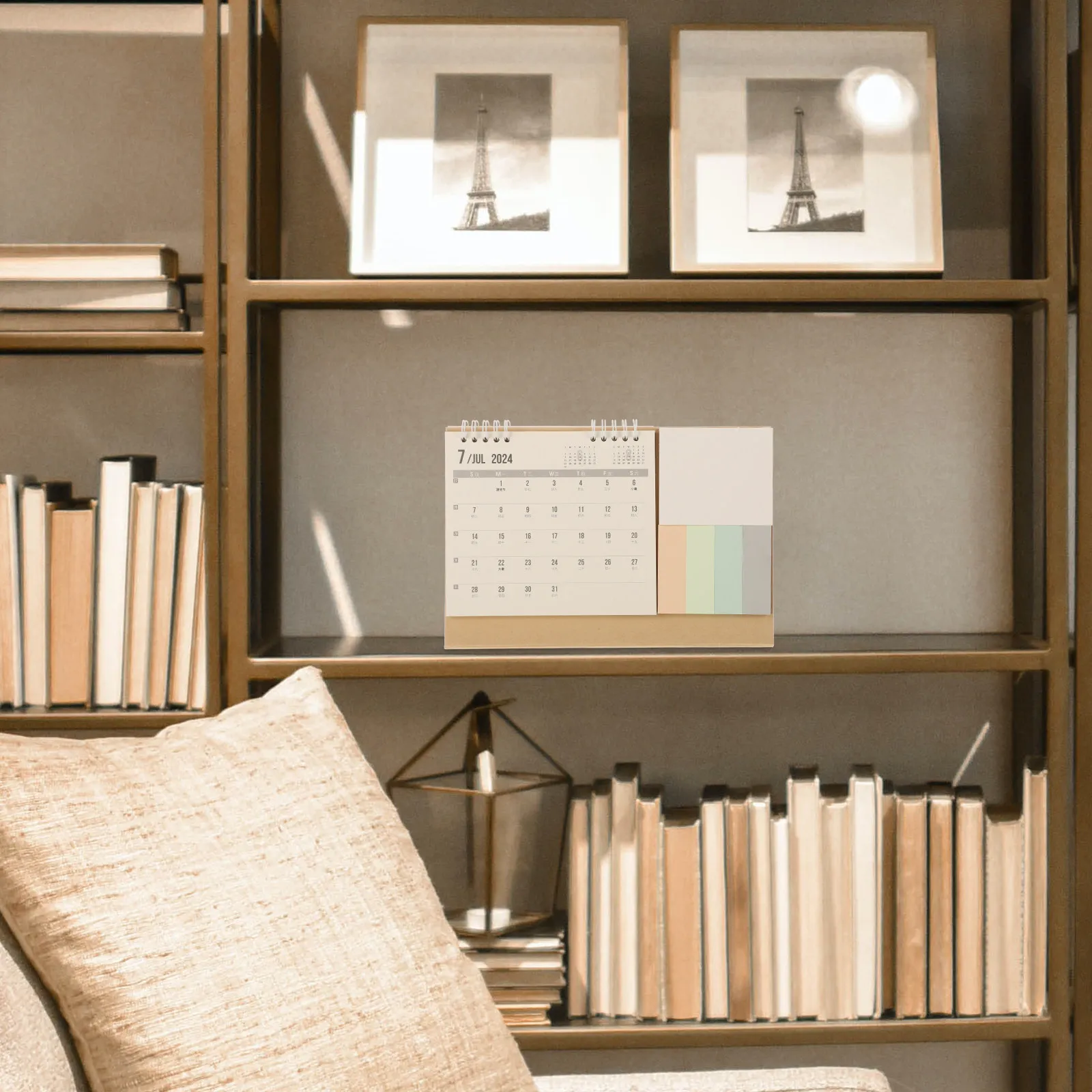 

Desk Calendar 2024-2025 Monthly Flip Calendar Small Size Desktop Organizer for Office Home Planning Office Desk Decoration