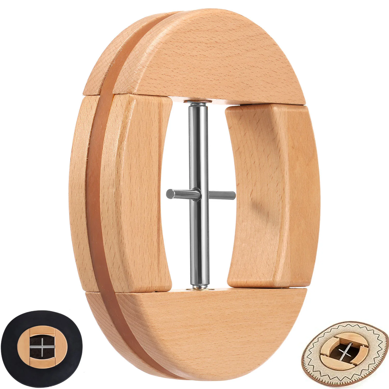 Repacego Adjustable 4-Way Wooden Hat Stretcher Cap Shape Maintainer Premium Fedora Hat Rack for Storage Cowboy Baseball Holders