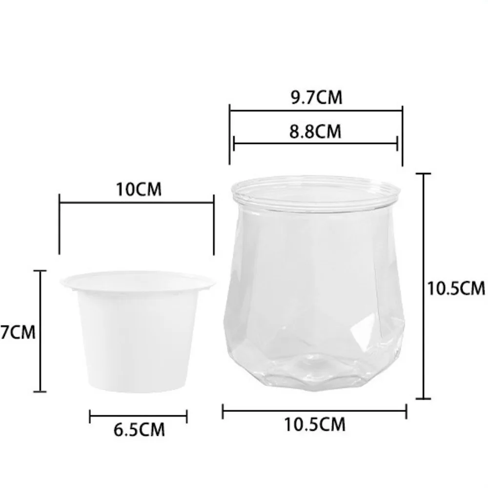 

Новый самополивающийся гидропонный горшок для растений, съемный пластиковый мини-кашпо для суккулентов, настольная ваза, прозрачный офисный декор для бонсай