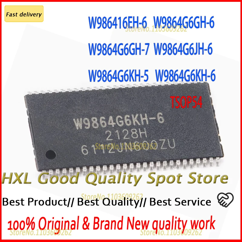 10PCS/lot W986416EH-6  W9864G6GH-6 W9864G6GH-7 TSOP54 W9864G6JH-6   W9864G6KH-5 W9864G6KH-6  W9864G6