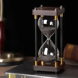 30 Minutes European Retro Time Hourglass Timer Ornaments For Children Home Furnishings living Room Desktop Decoration Anti-fall