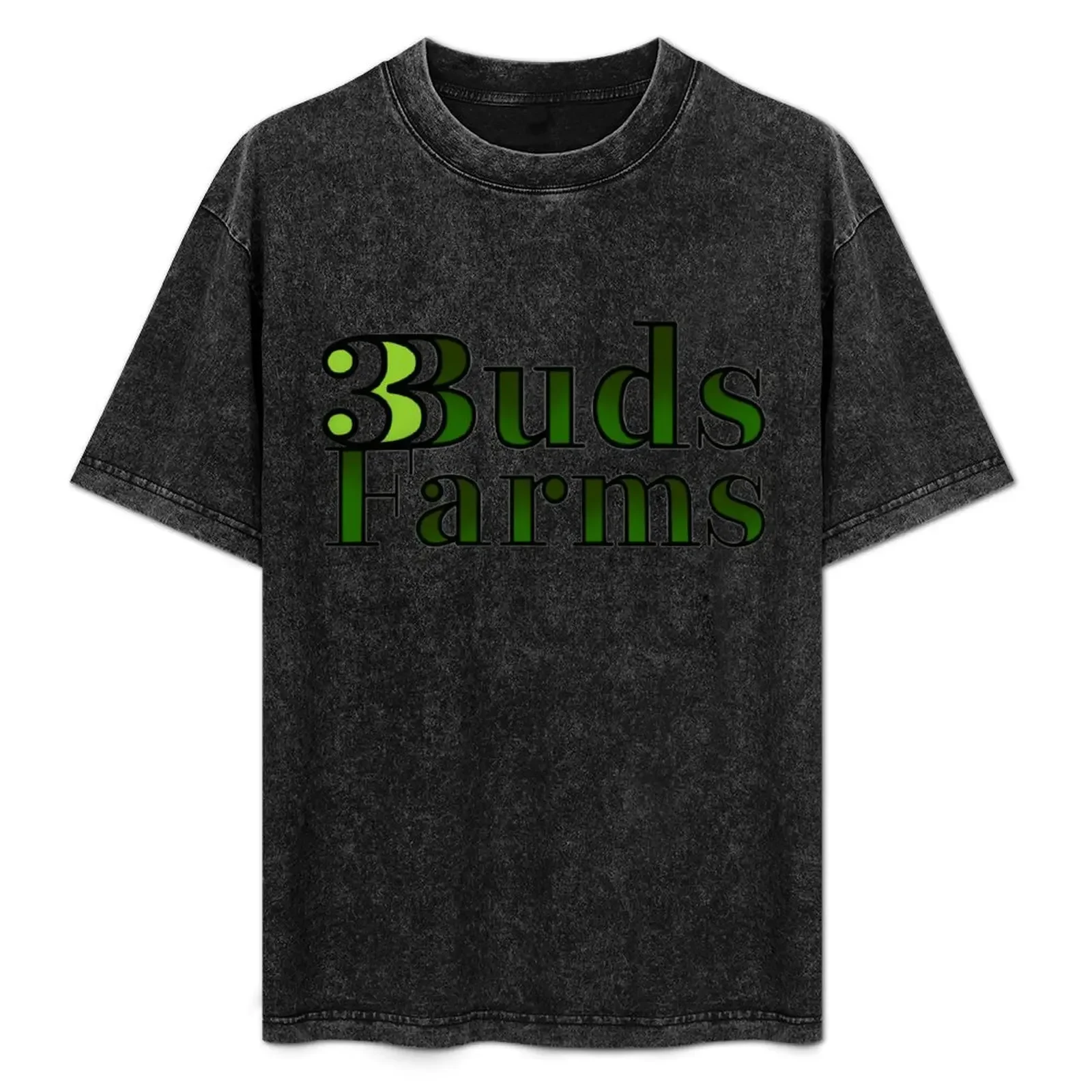 

Green Three Buds Farms Logo T-Shirt Outdoor Working T-Shirt
