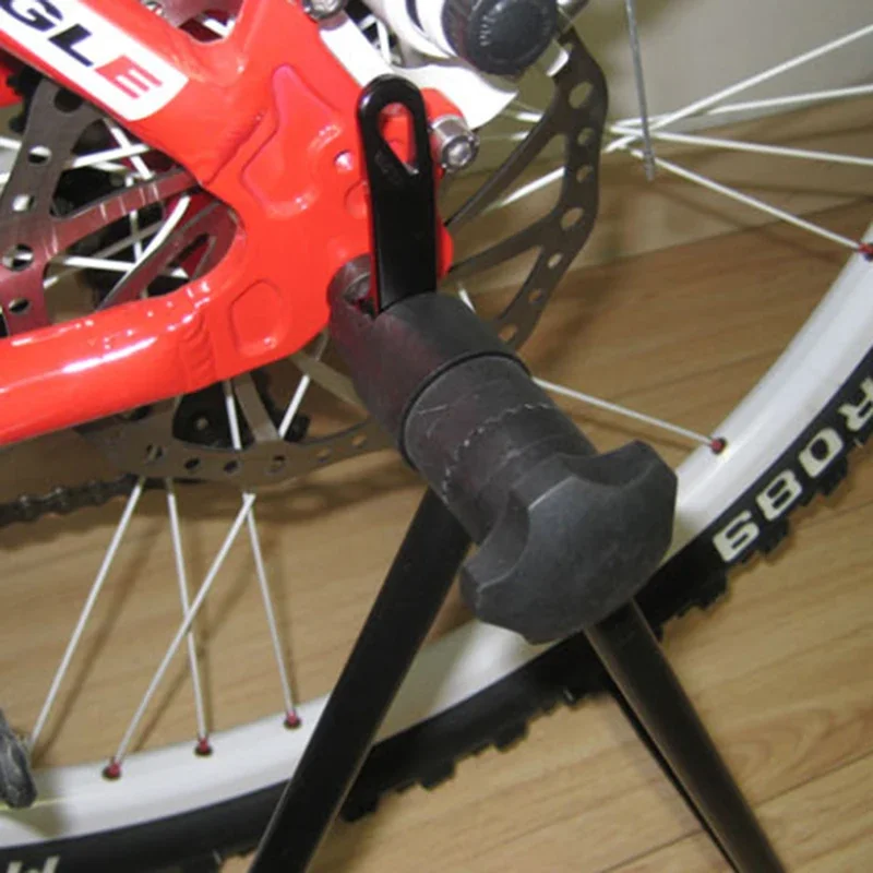 Portable Universal Flexible Bicycle Mountain Bike Display Triple Wheel Hub Repair Stand Kick For Parking Holder Folding image 4