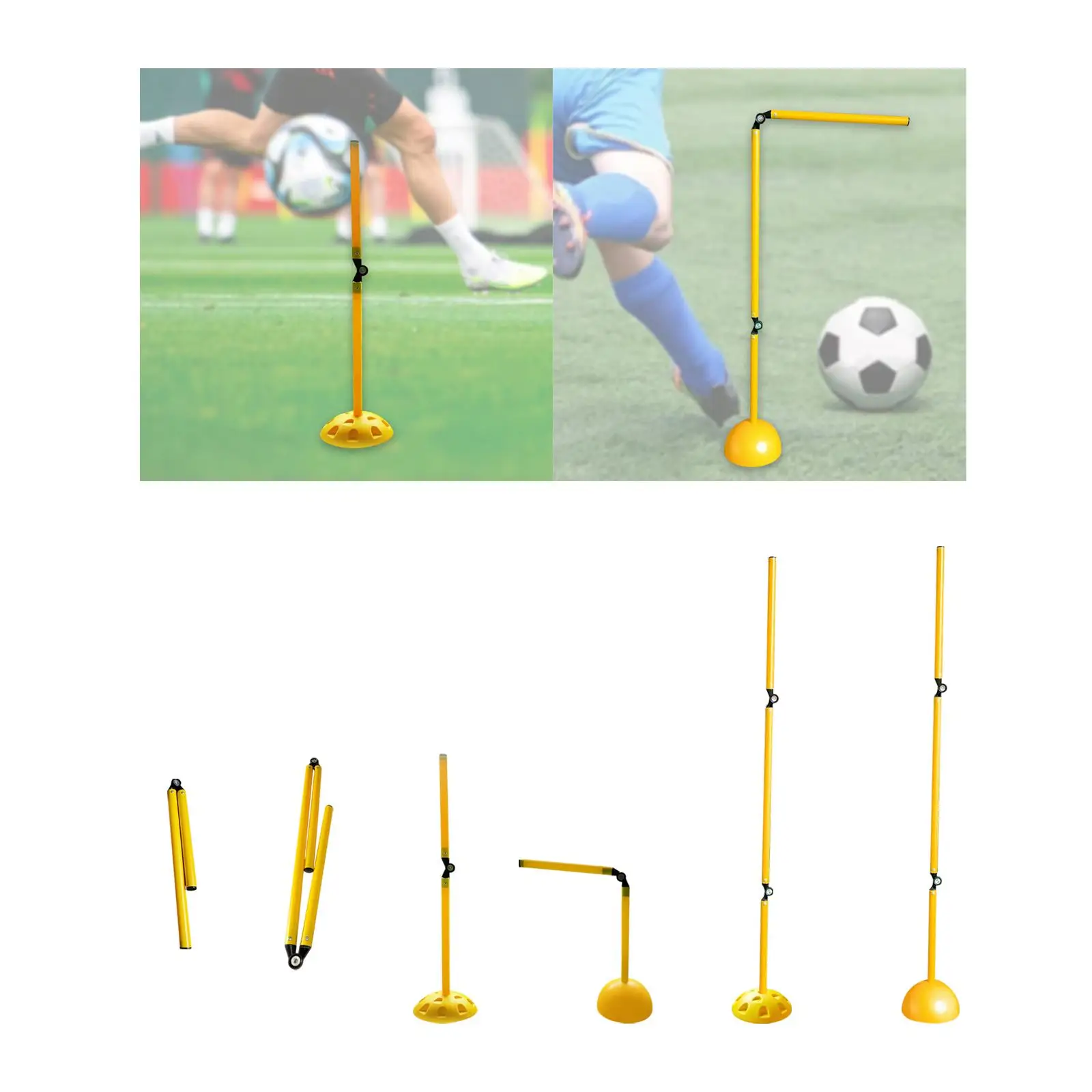 

Футбольные палки для ловкости, оборудование для тренировки скорости и ловкости, съемные препятствия, практичные складные для соревнований