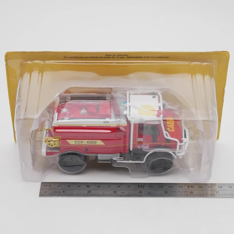 Ixo diecast escala 1:43 unimog u 5023 modelo de carro de liga de motor de incêndio produto acabado brinquedo adulto modelo estático ornamento exibição