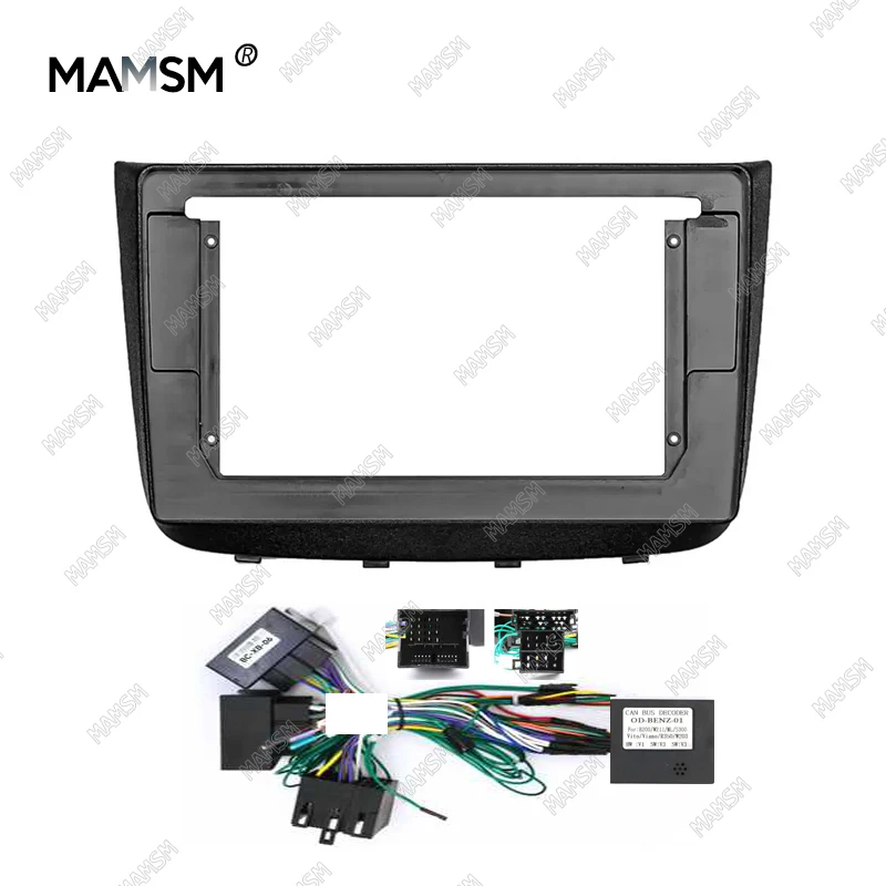 

MAMSM Car Frame Fascia Adapter Canbus Box Decoder Android Radio Dash Fitting Panel Kit For Benz Vito W639 Viano 2003-2015