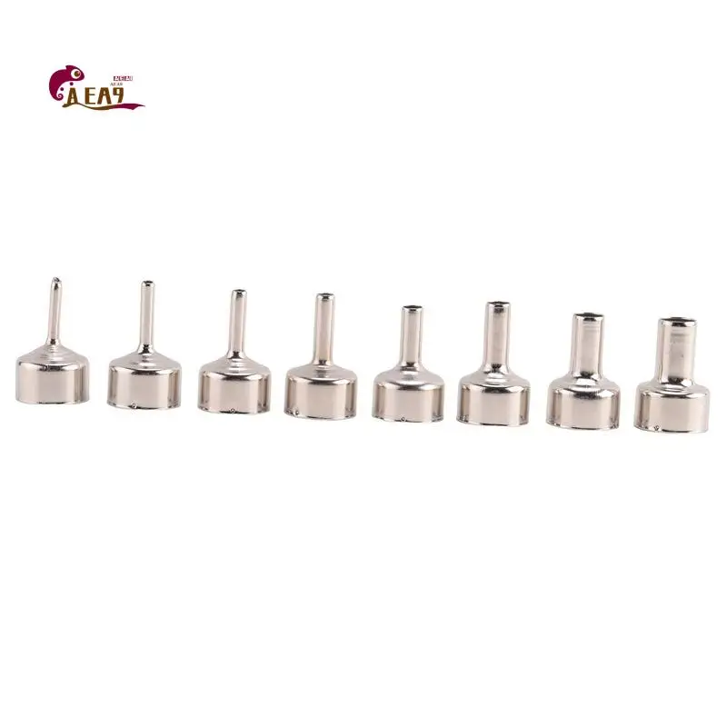 AEA9-8Pcs Hot Air Nozzle For Station 8858 Digital Hot Air Blower BGA Rework Solder Station