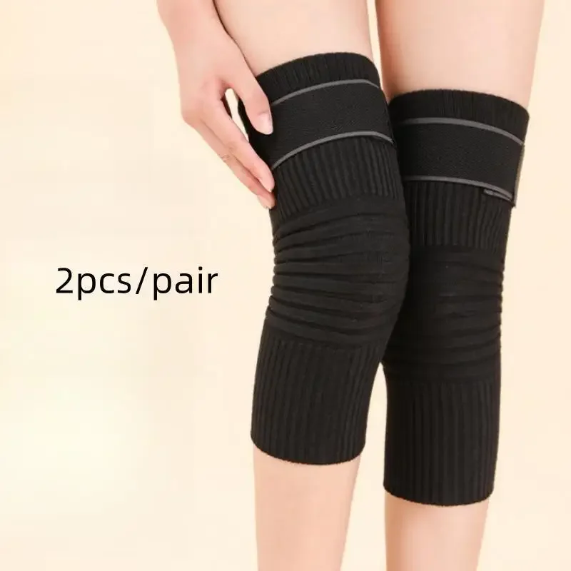 1 Pair Men Women Cashmere Knee Brace Support Leg Warmer Winter Warm Thermal Wool Kneepad Thicken Knee Pads Sleeve Knee Warmers