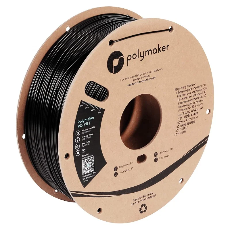 

Polymaker PC-PBT 3D Filament 1.75mm Polycarbonate Filament PBT Blend 1kg Low Temperature Toughness & Good Chemical Resistance PC