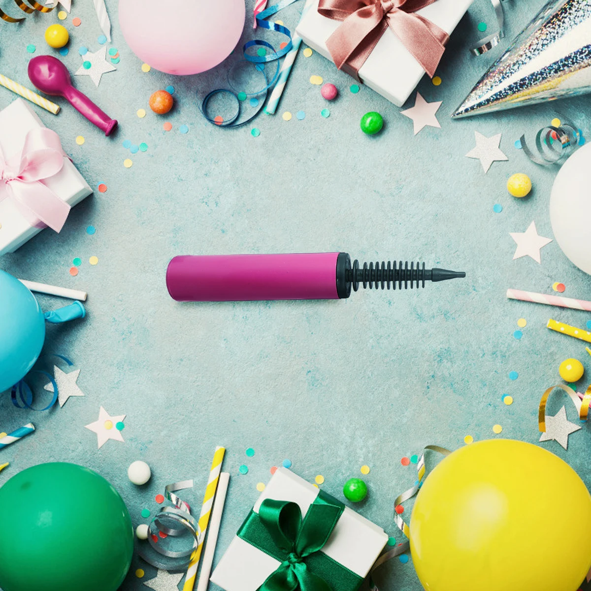 

3Pcs Balloon Inflator Hand Push Balloon Pumps Plastic Material Party Festival Inflatable Pumps Lightweight Easy Carry