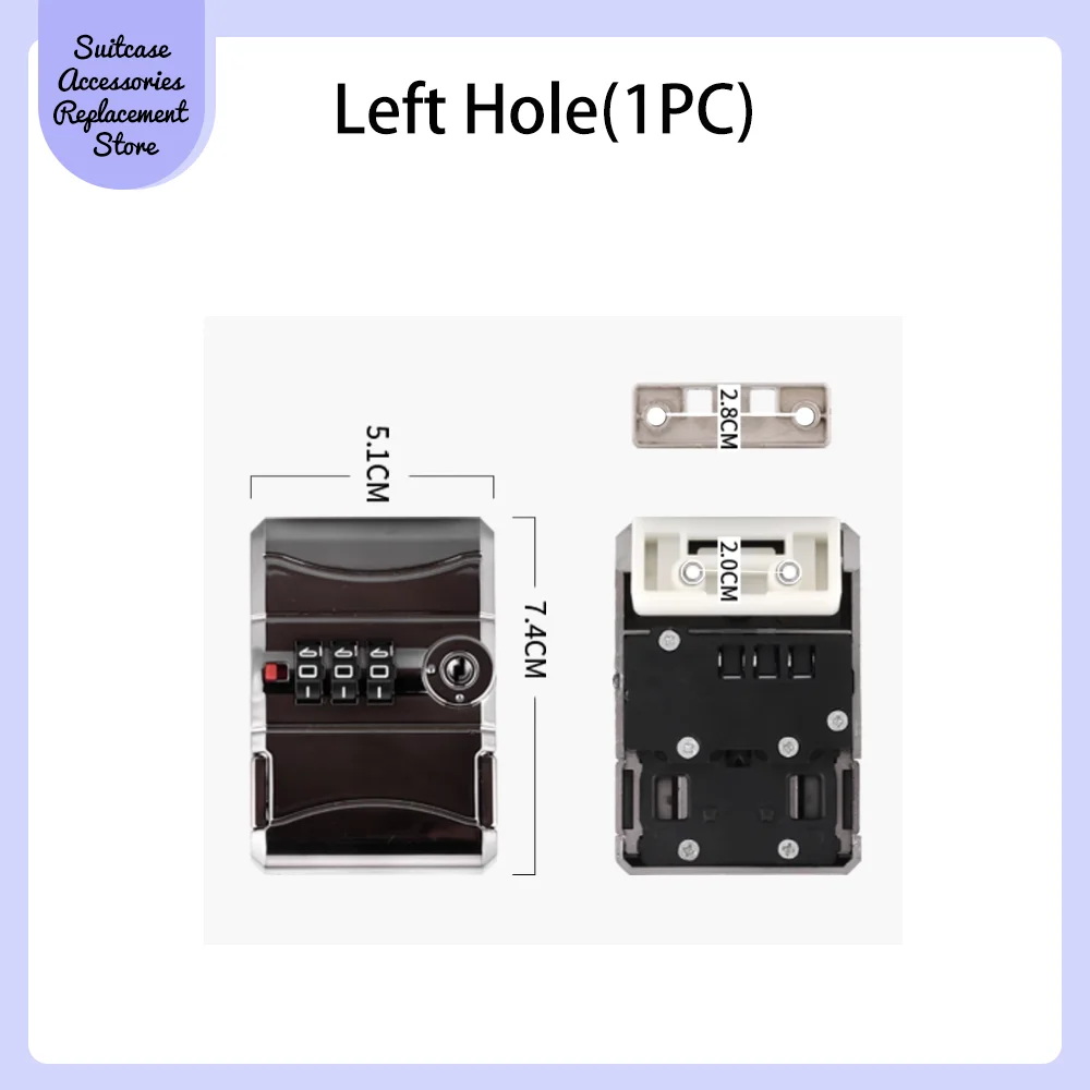 For FanFu Combination Password lock accessories pull rod box Suitcase buckle Universal parts replacement buckle Travel suitcase