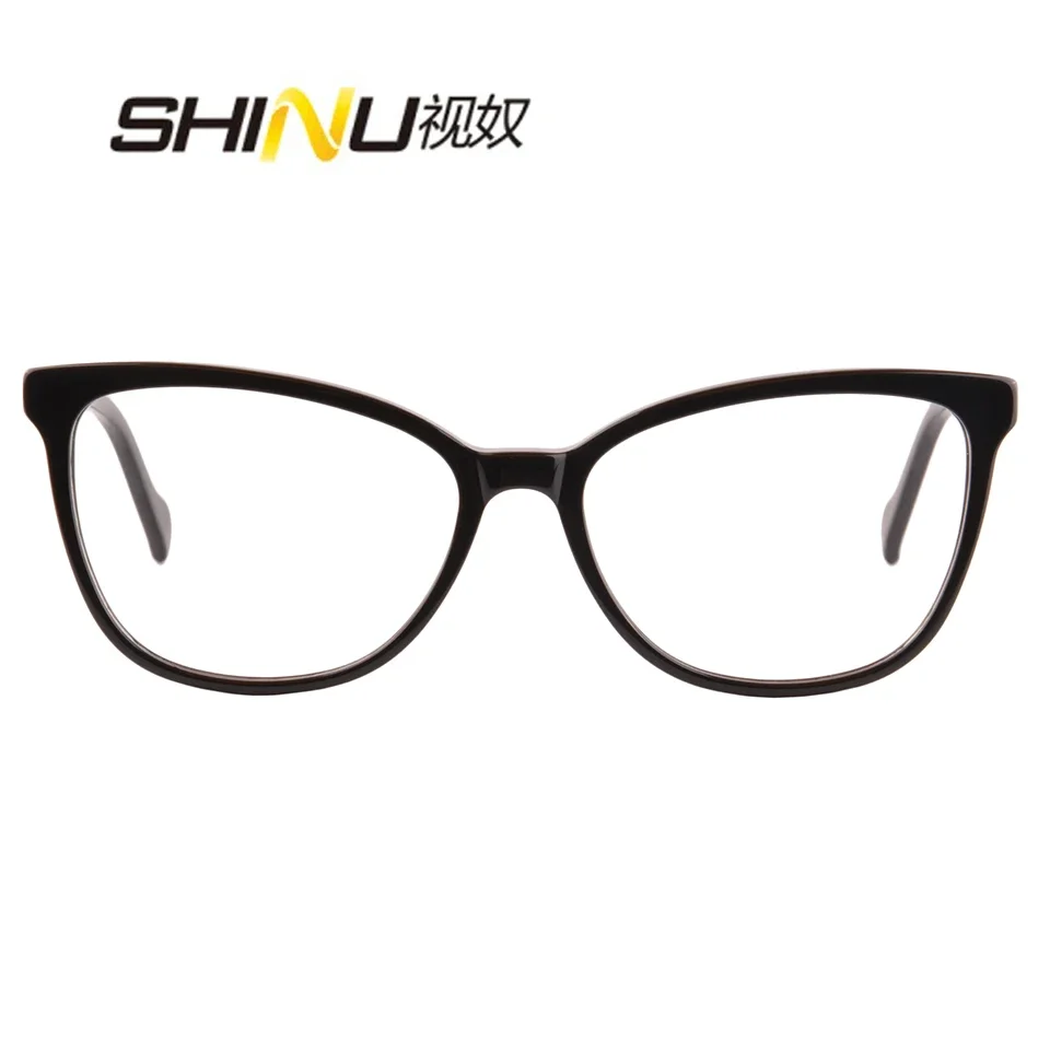 SHINU-Lunettes rouges multifocales pour femmes, lentilles myopie, lunettes grossissantes, lunettes à la mode, lunettes SIM, acétate Y2k, monture féminine