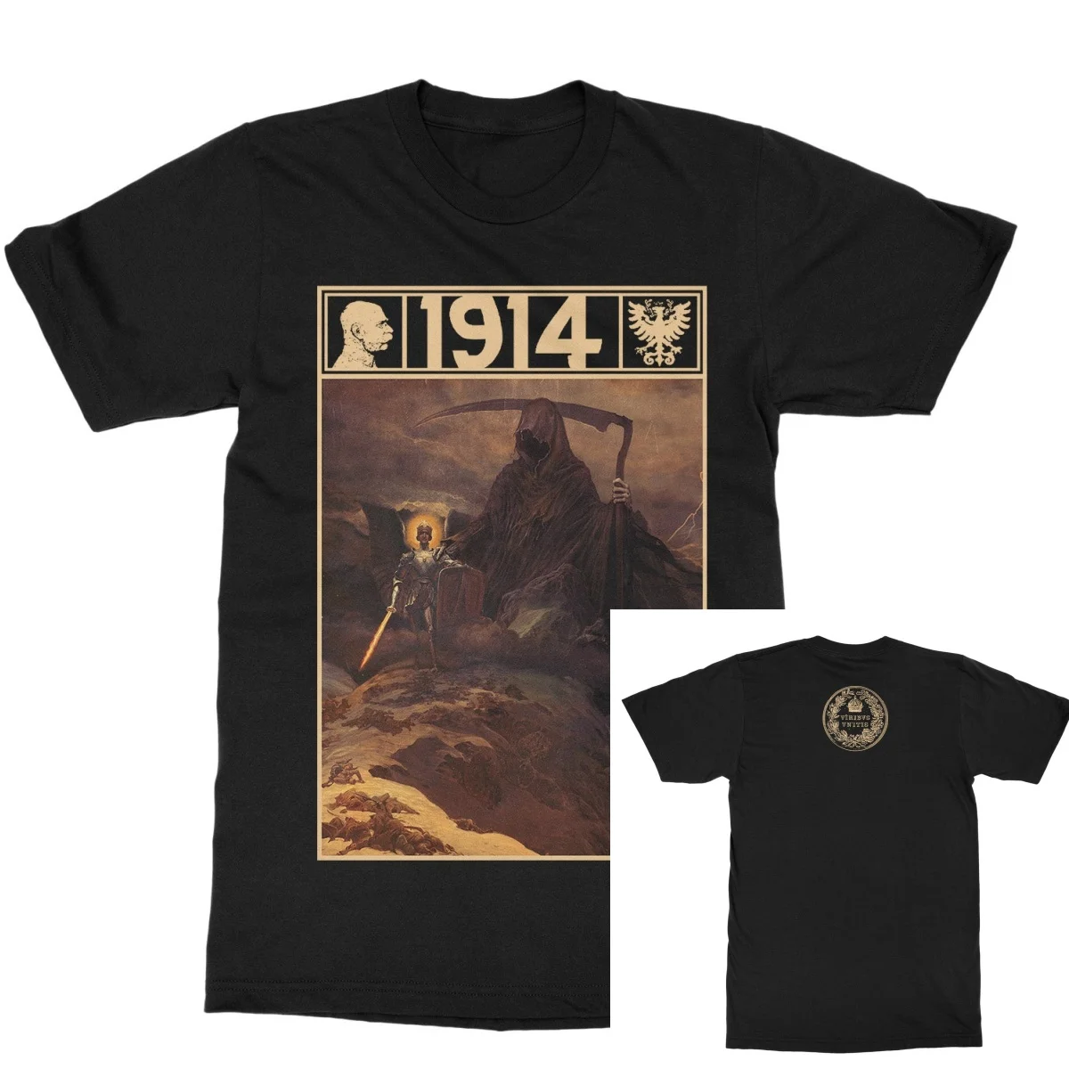 1914 Where Fear and Weapon Meet Band T-Shirt 100% Cotton Graphic Tee Men Women Summer Streetwear Top