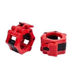 2.5CM 2pcs Release Barbell Clamps Spin Lock Barbell Collars Weight Bar Clips Weightlifting Strength Training