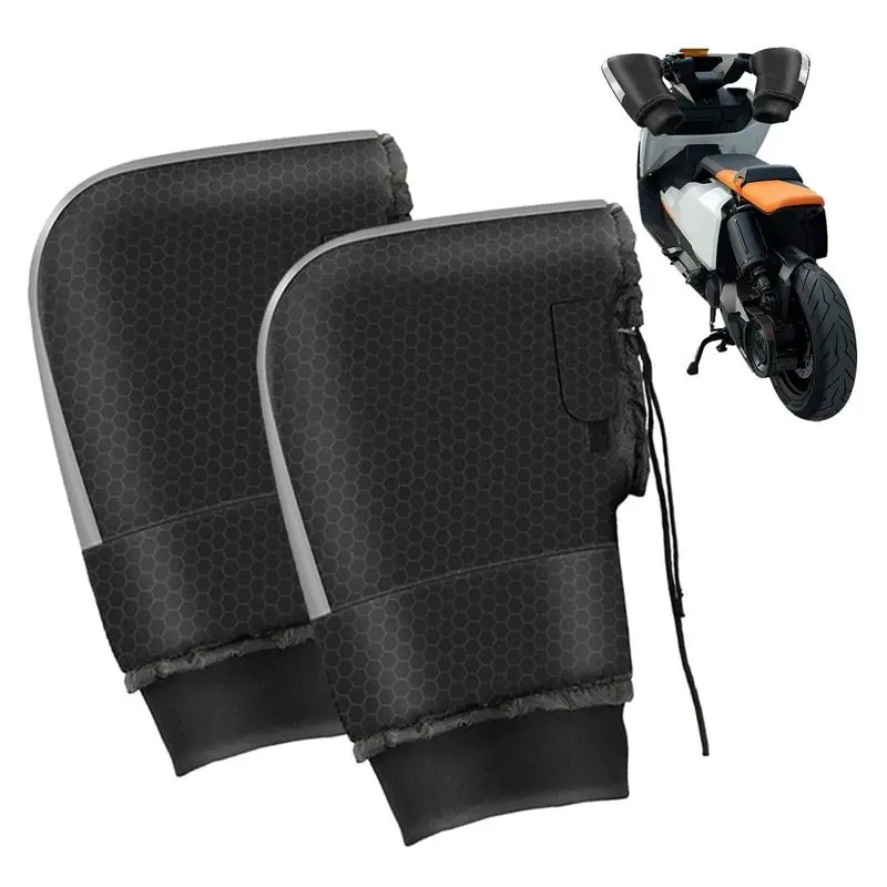 Snowmobile Handlebar Muffs Windproof Snowmobile Gloves Waterproof Handlebar Mitts Motorcycle Gloves Winter Thermal Gloves E-Bike