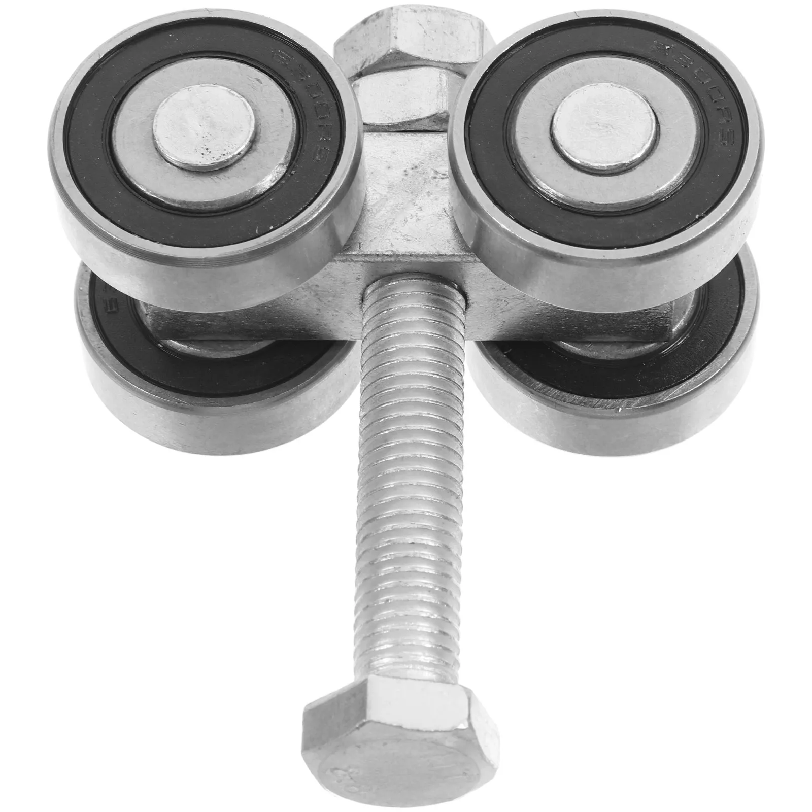 Double Bearing Metal Pulley Stainless Steel Groove Sliding Door Wheel Smooth Operation Barn Greenhouse Door Roller Track Heavy