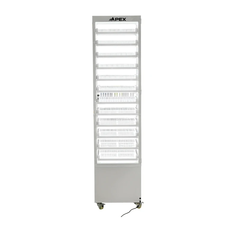 Metal Lockable Locker Floor Type Light Emitting Diode Display Stand