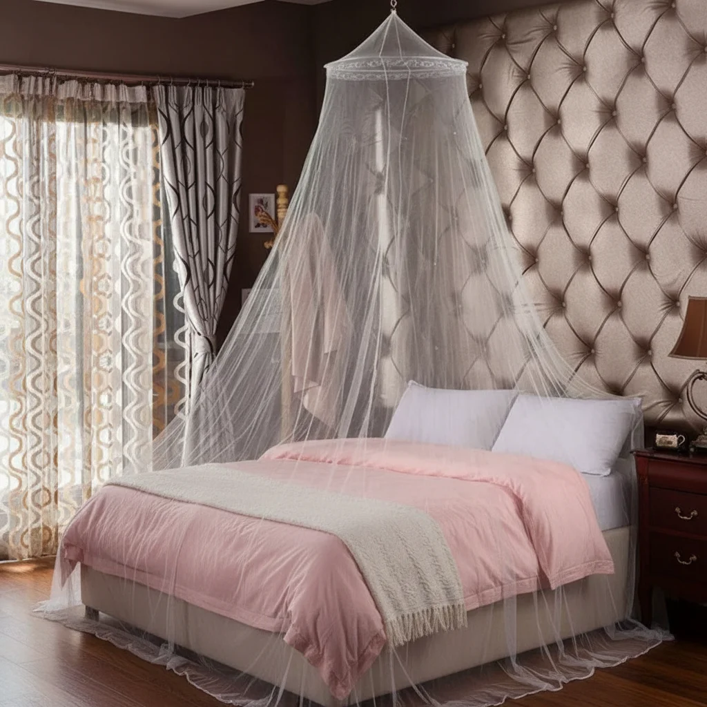 Summer Princess Mosquito Net Canopy Encryption Dome Fly Insect Mesh Fabric Repellent Protection Bed Decoration Home Decor