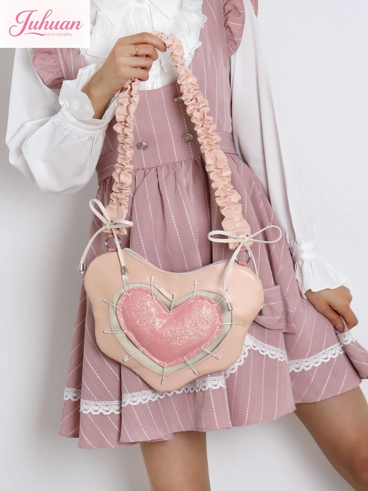 

Love Underarm Bags JK Student Sweet Cool Girl Lolita Shoulder Bag Multipurpose Messenger Bags Campus Comic Show Daily Commuter