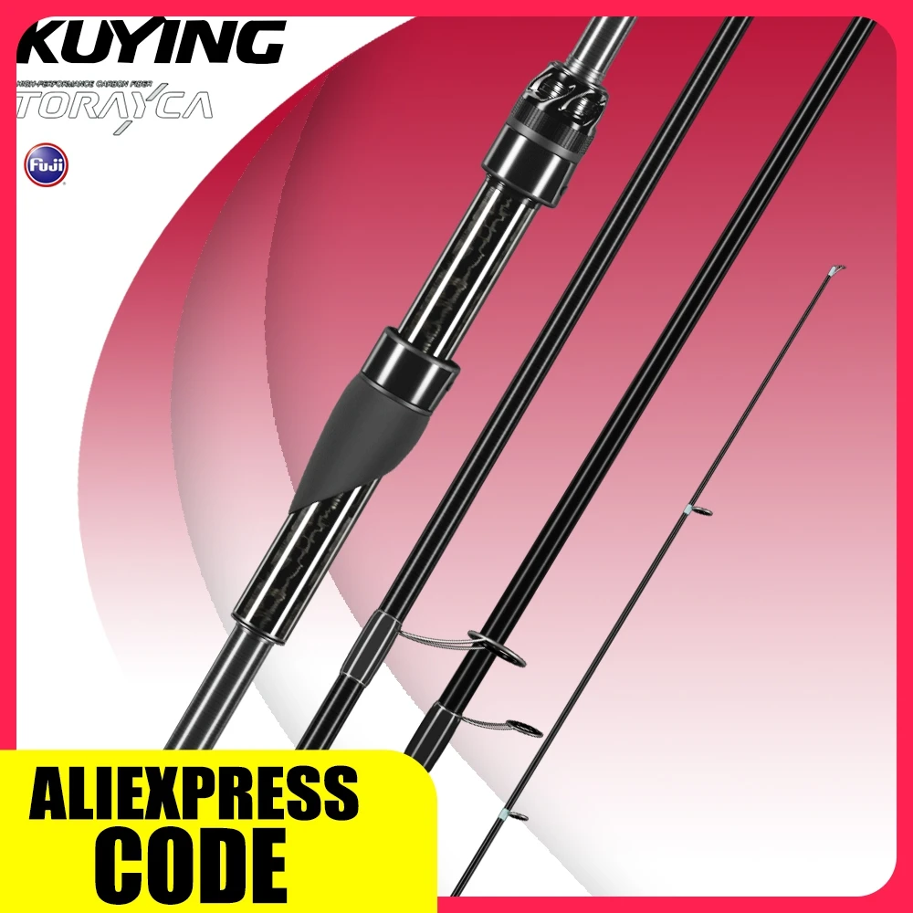 

KUYING HANGETSU Light Rock удочка Спиннинг 8'0" 247cm 8'3" 254cm Вклеенная монолитная Solid Tip Быстрый M MH FUJI SIC A углеродное волокно