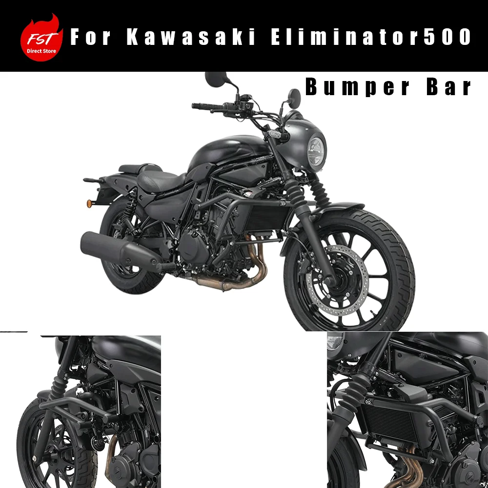 Motorcycle Crash Bar Bumper Crash Guard Mod Accessories Fit for Kawasaki Eliminator 500