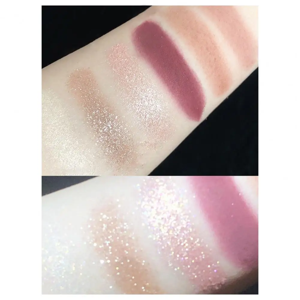 Nuttig Shiny Parelmoer Glitter Pailletten Eyeshadow Palette Make-Up Oogschaduw Delicate Jurk Up