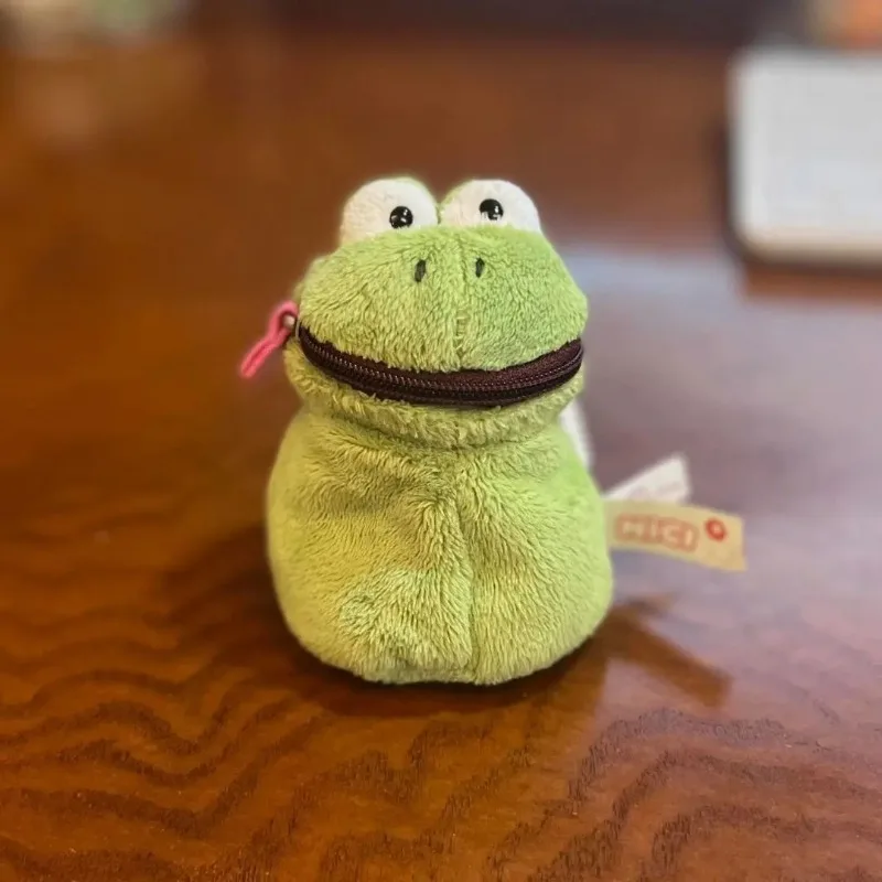 Cute animals, soft cute frogs, zero wallet, plush portable headphones, lipstick storage bag, Kawaii couple's birthday gift