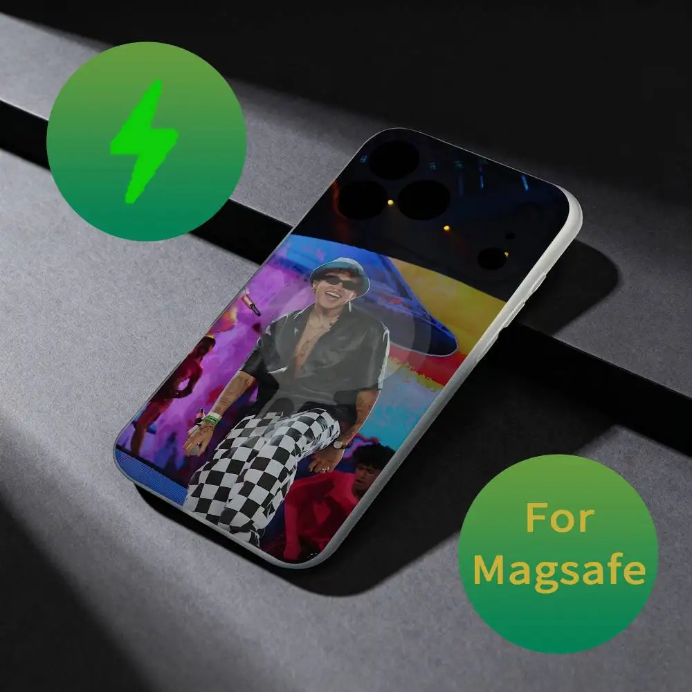 حافظة هاتف Rapper B-BEELE Tour 2025 لهاتف iPhone 17,16,15,14,13,12,X,XS,Pro,Max,Plus,E,Air,Mini مع مادة TPU المغناطيسية المغناطيسية Magsafe