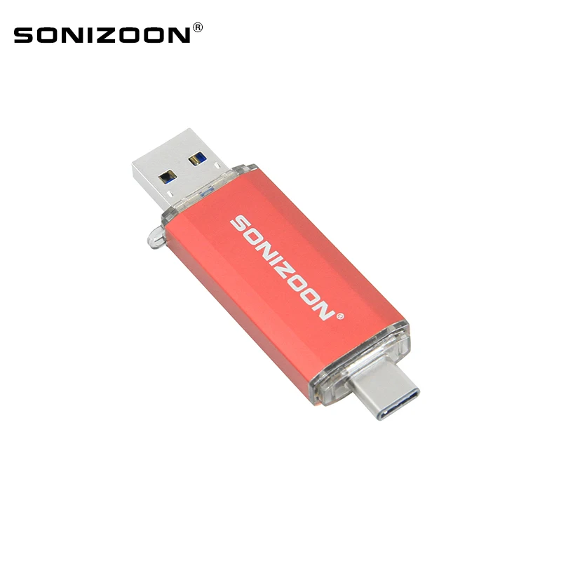 SONIZOON-unidad Flash USB OTG tipo C, Pendrive 256 para dispositivo tipo C, 128GB, 3,0 GB, 64GB, 32GB