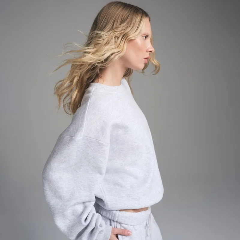 

Kardaian Direct Хлопок Fce круглый Ne свитшот и orts Женский модный комплект весна 2025 длинная застежка-молния