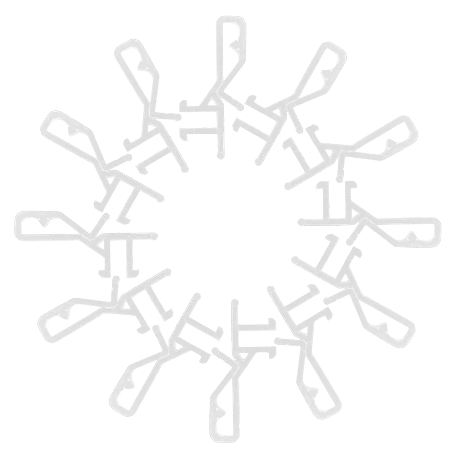 

20pcs Valance Clips For Blinds Hidden Transparent Mini Brackets Vertical Wear Resistant Office Home Decor Hardware Accessories